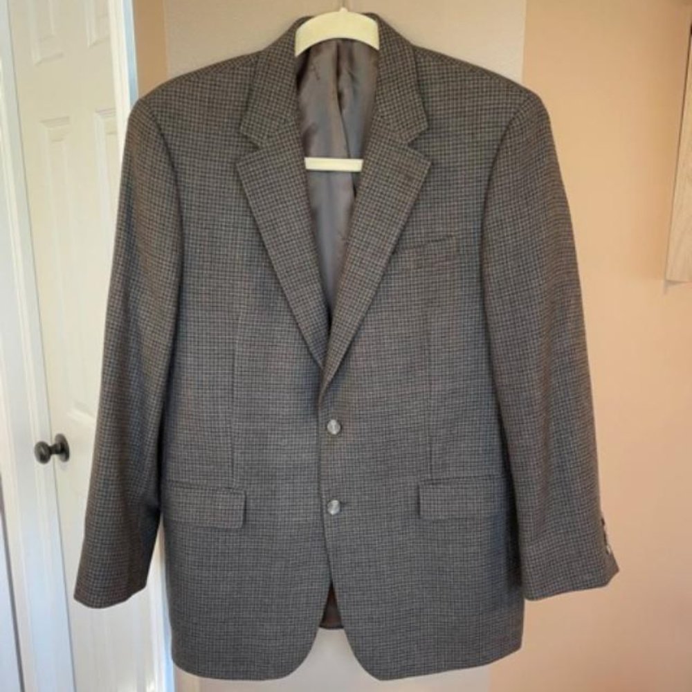 Chaps Houndstooth Sport Coat 42L